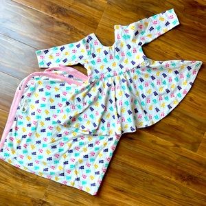 Monica + Andy 6-12 month Gummy Bear Dress & Matching Blanket